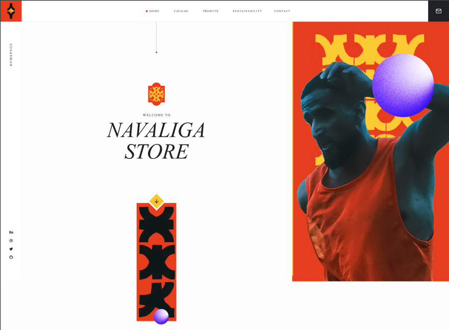 Navaliga Store website